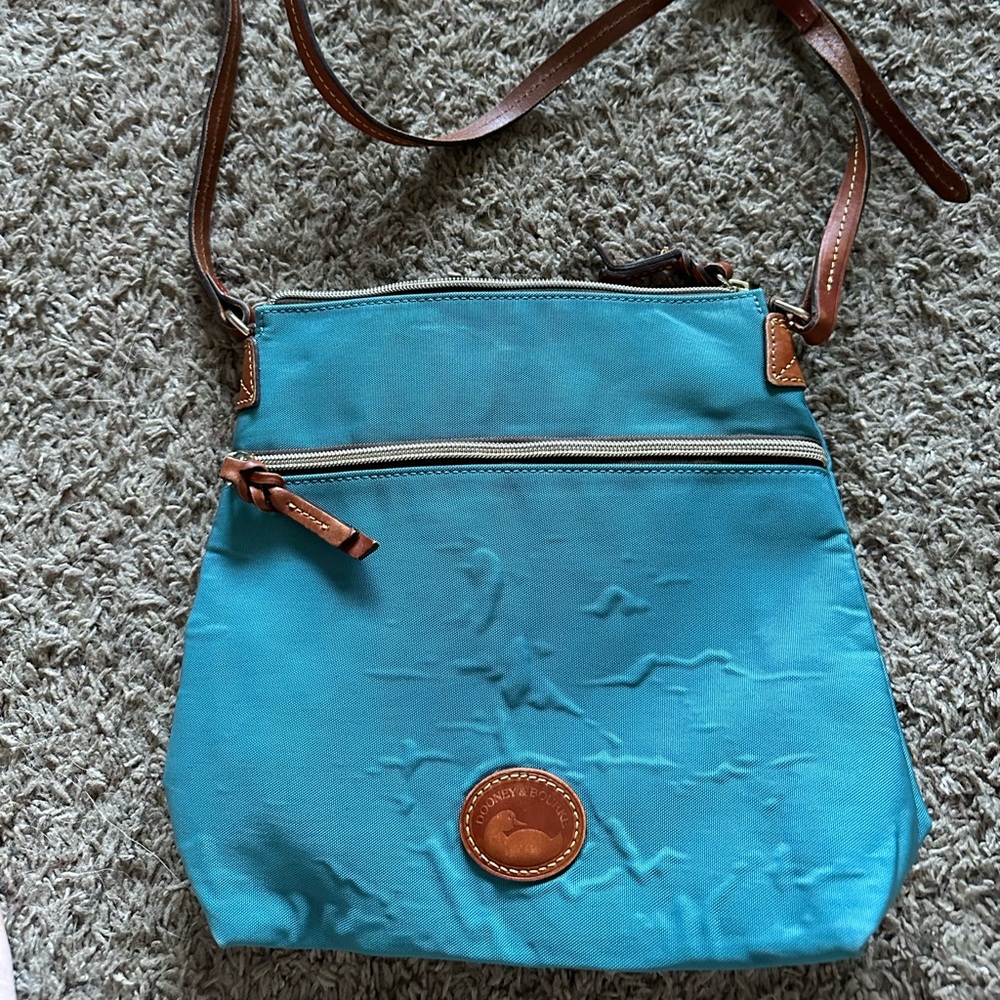 Dooney and Bourke Blue Canvas Shoulder Bag